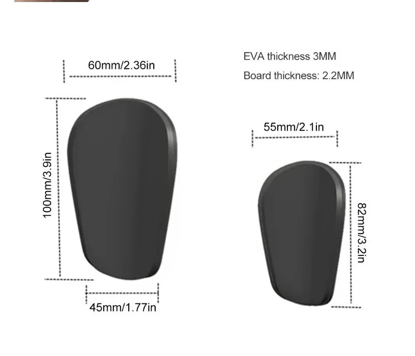 Mini Shin Pads Black