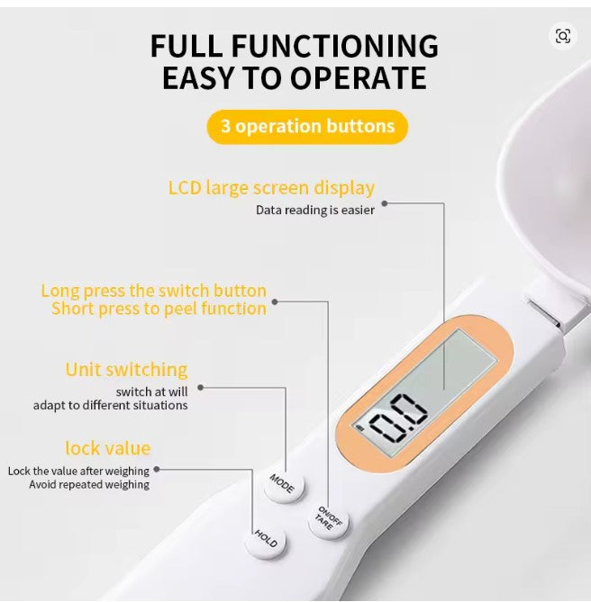 Weight Measure Spoon Black