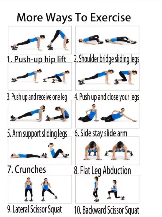 Fitness Sliders Blue