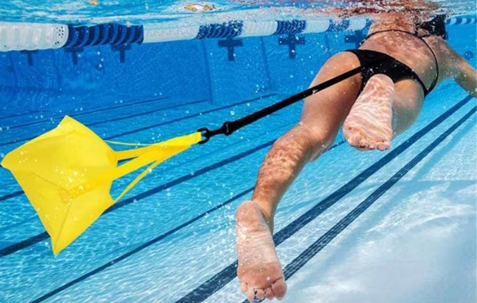 Swim Resistance Belt with Parachute