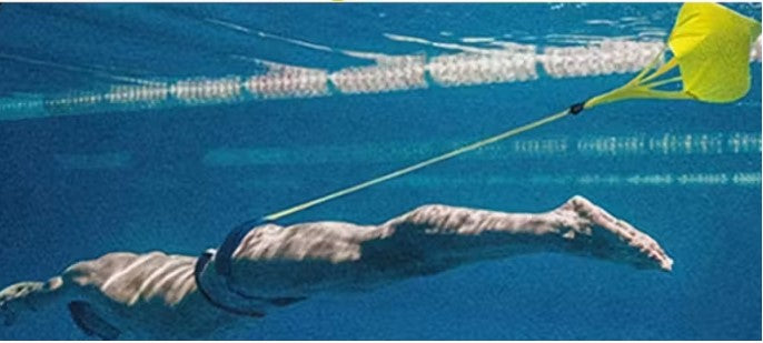 Swim Resistance Belt with Parachute