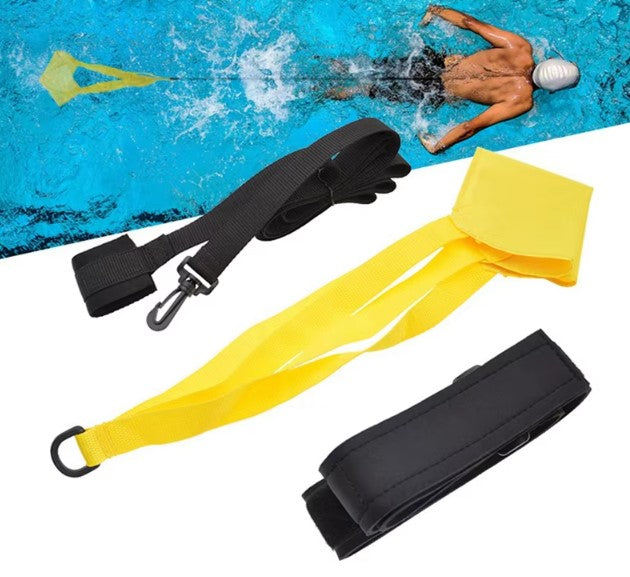 Swim Resistance Belt with Parachute