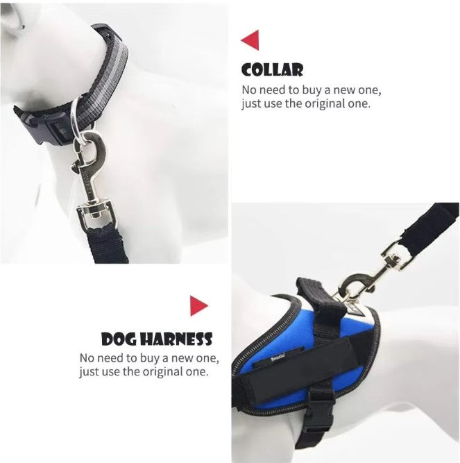 Adjustable Pet Seat Belt Pink