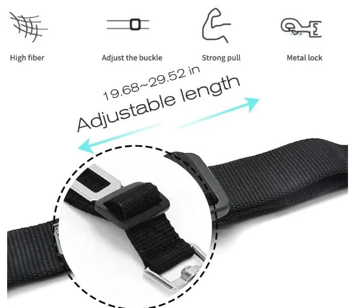 Adjustable Pet Seat Belt Pink