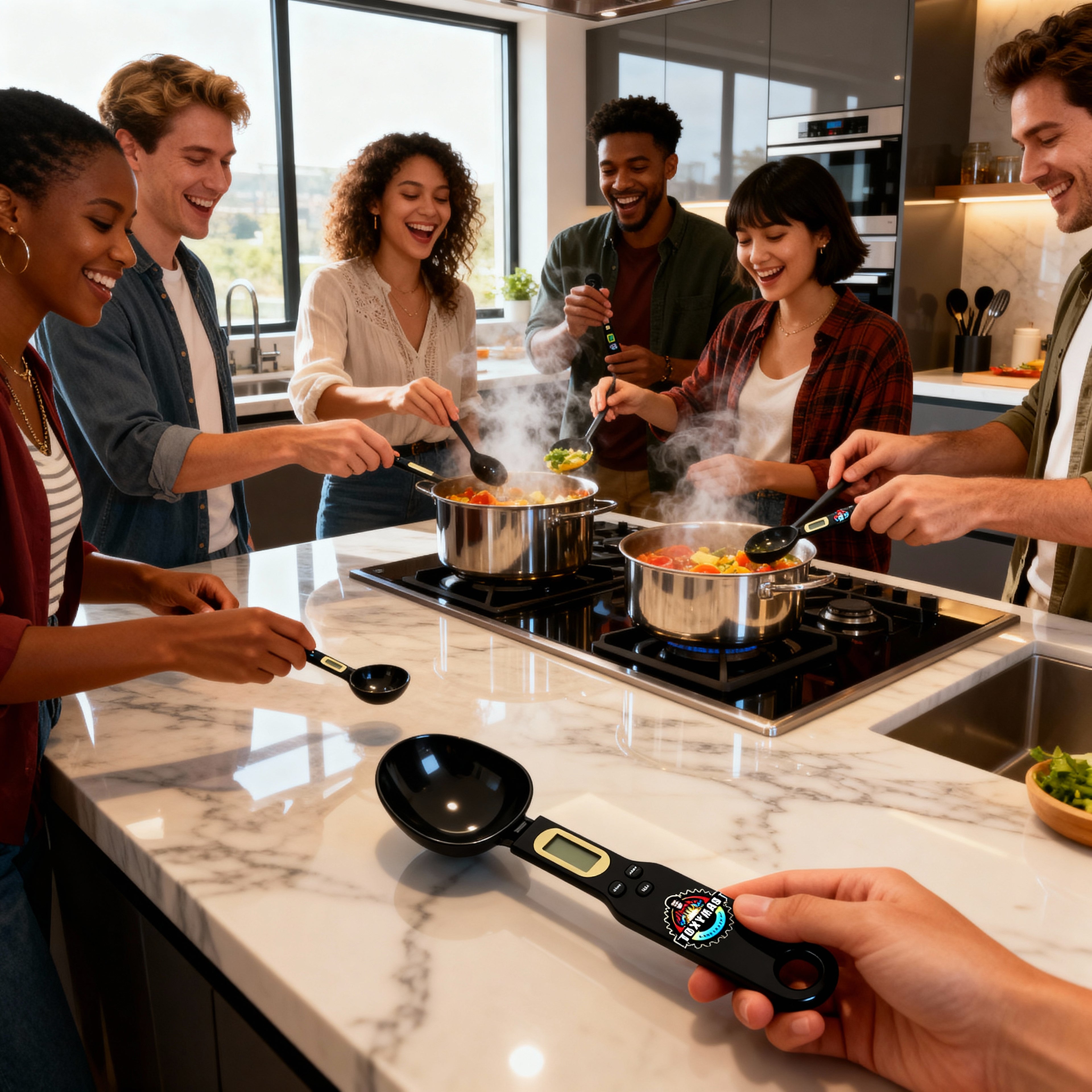 Weight Measure Spoon Black