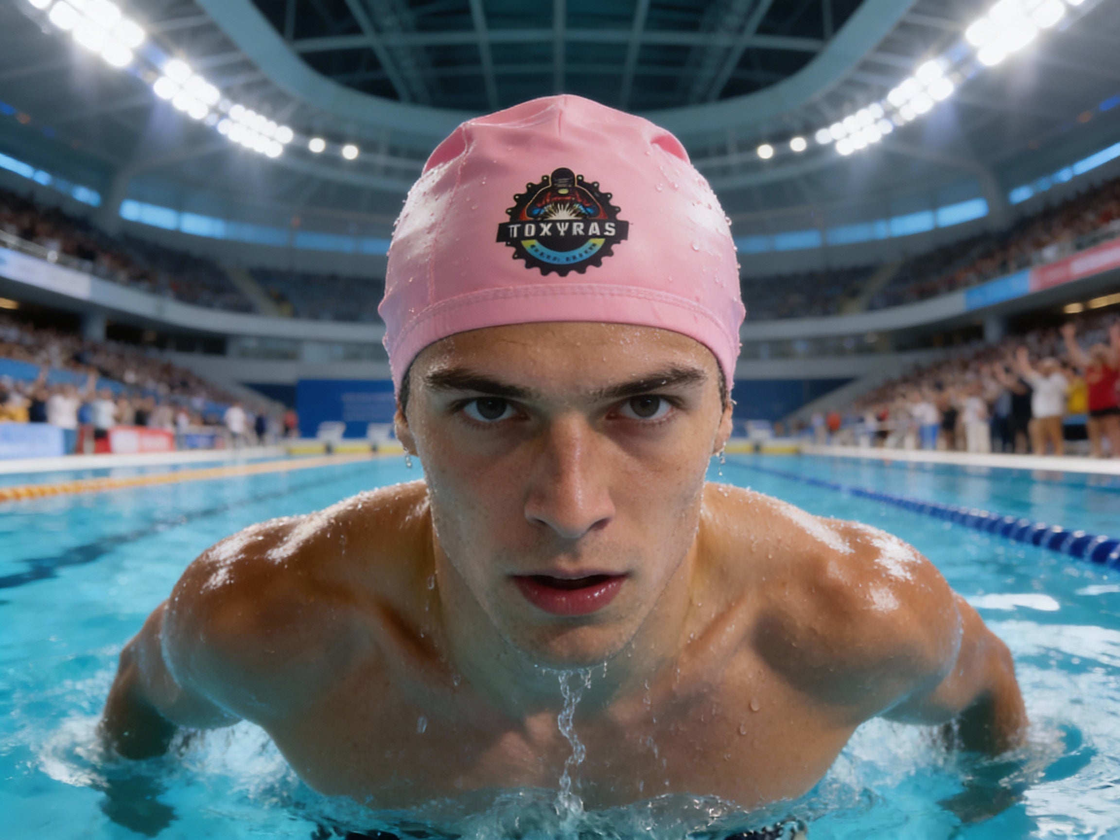 Pink Swimming Cap
