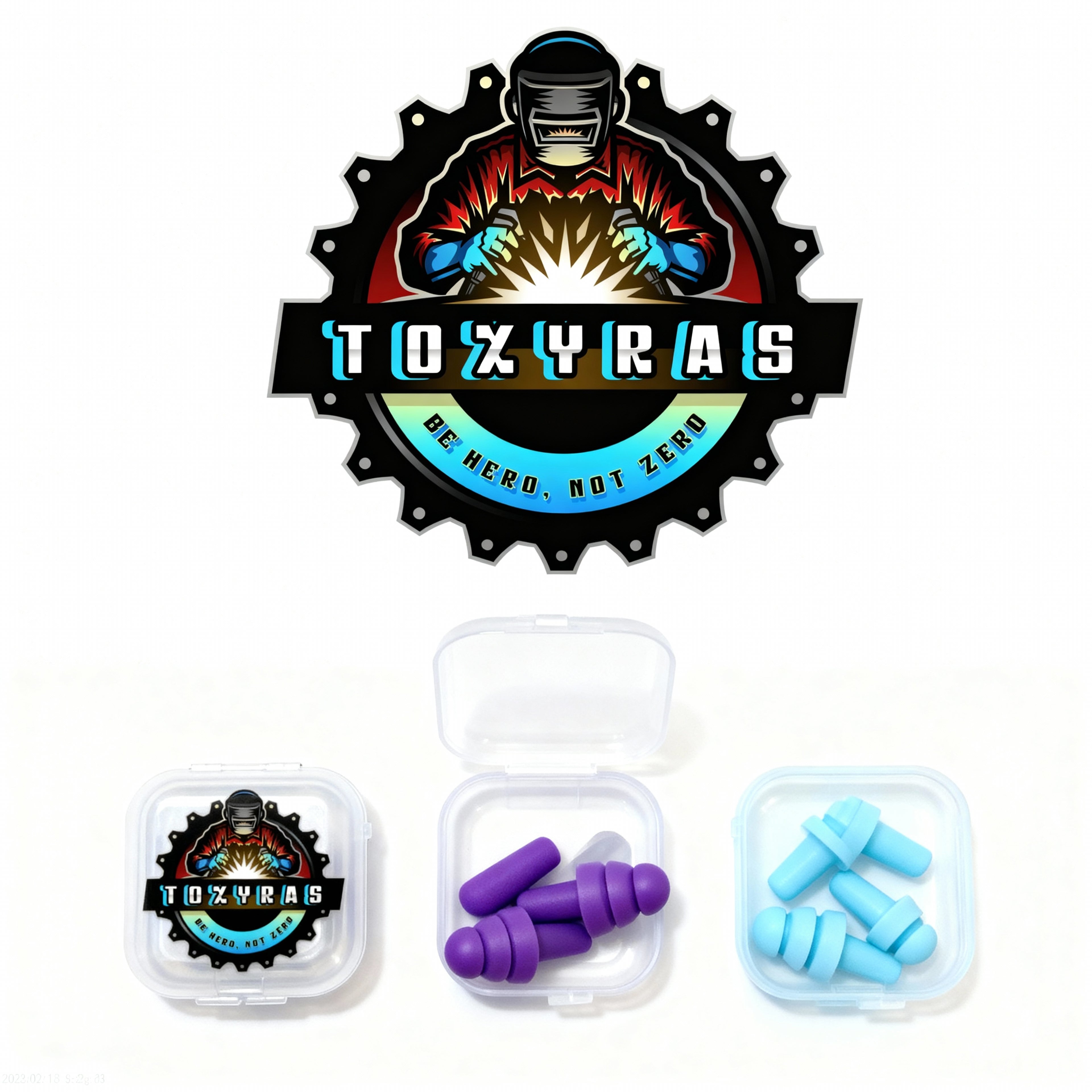 Ear Plugs 5 pairs random colours