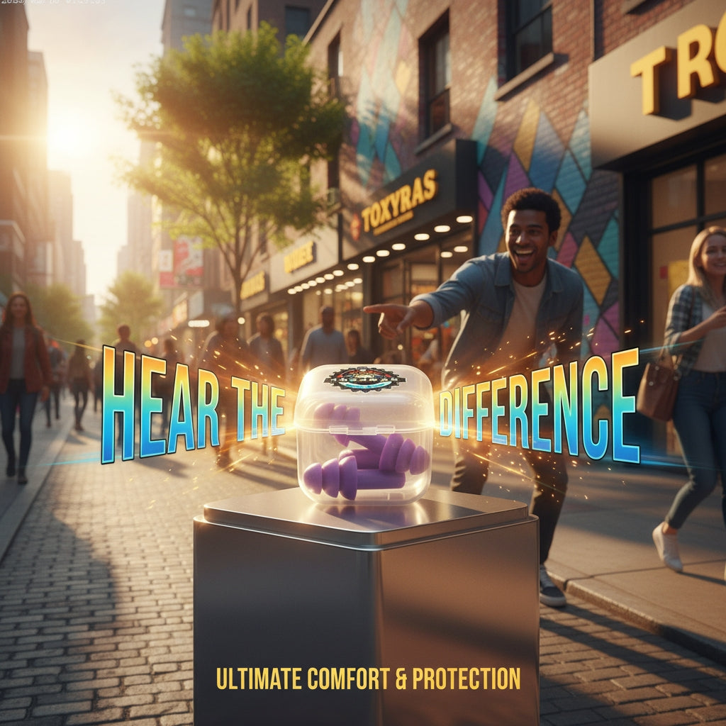 Ear Plugs 5 pairs random colours