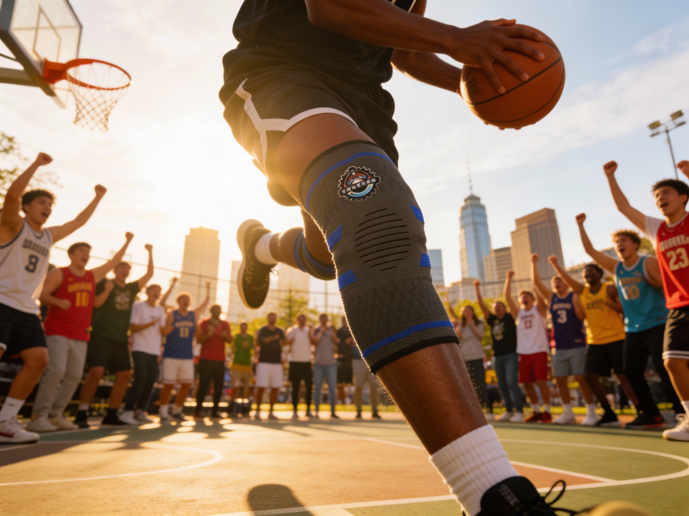 Knee Protector Black Blue