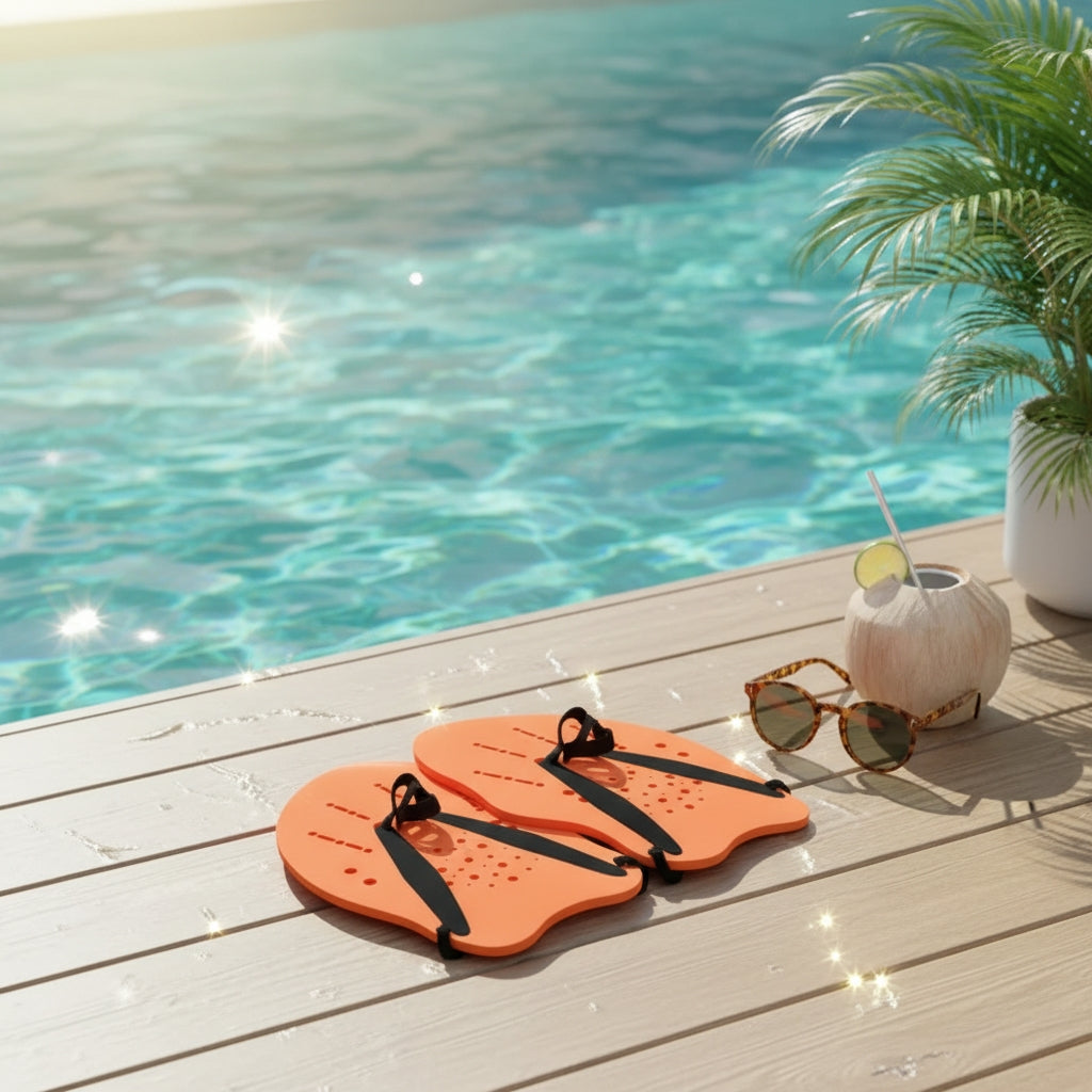 Swim Hand Paddle Orange