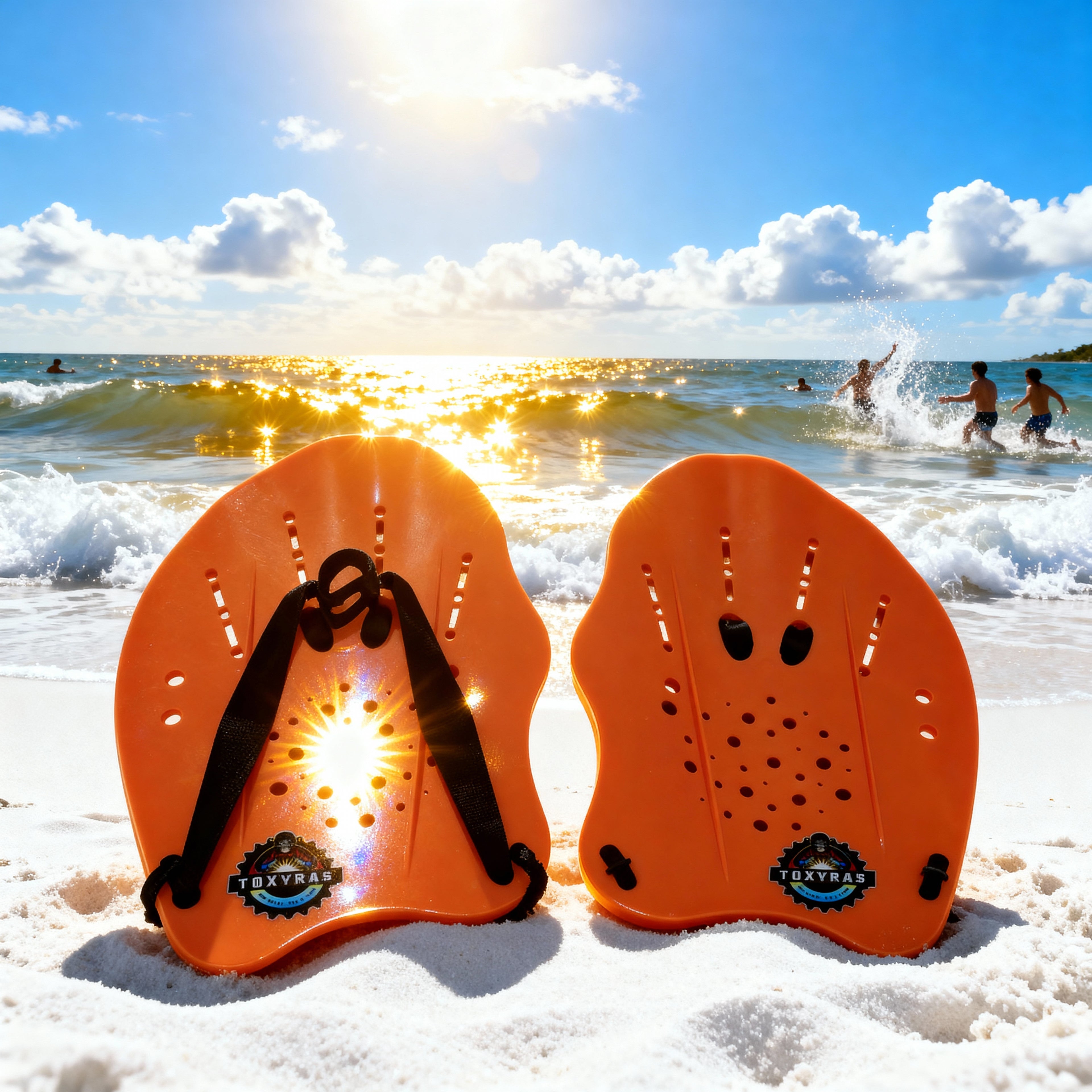 Swim Hand Paddle Orange