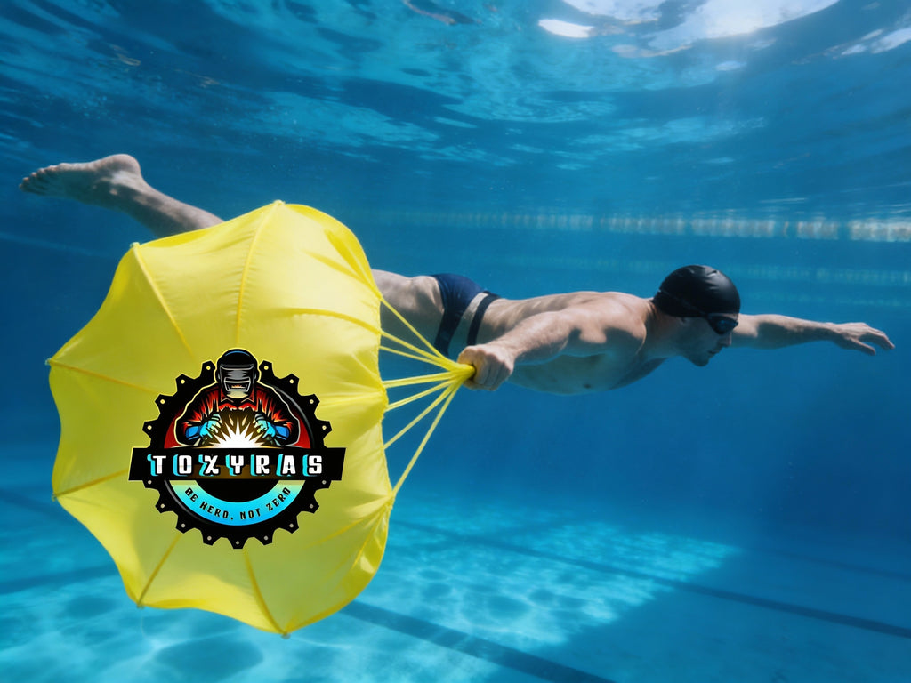 Swim Resistance Belt with Parachute