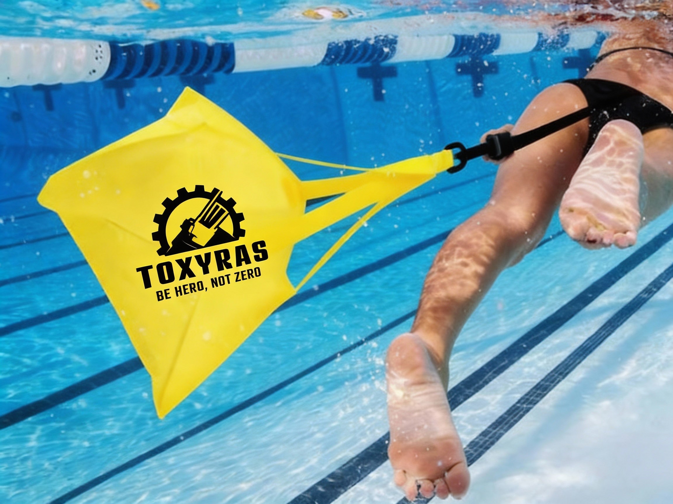 Swim Resistance Belt with Parachute