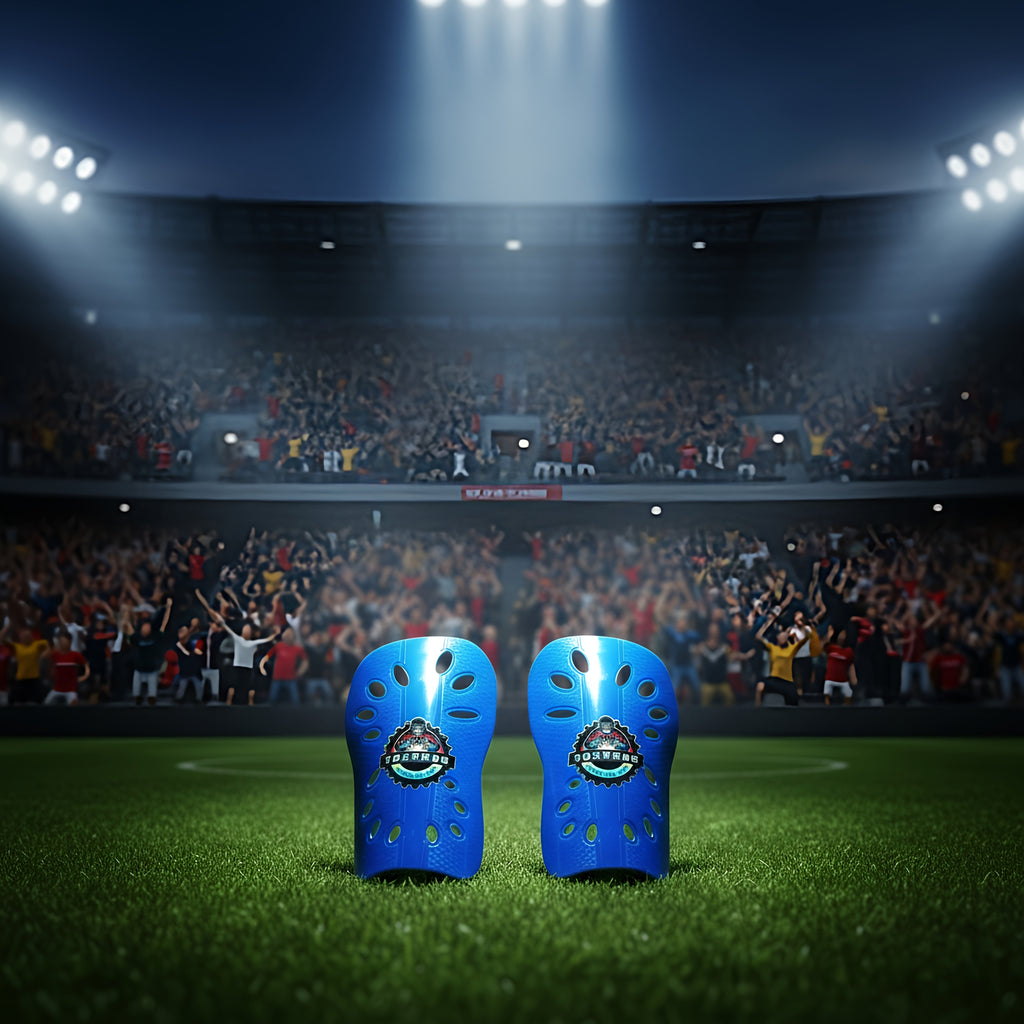 Football Shin Guards Blue
